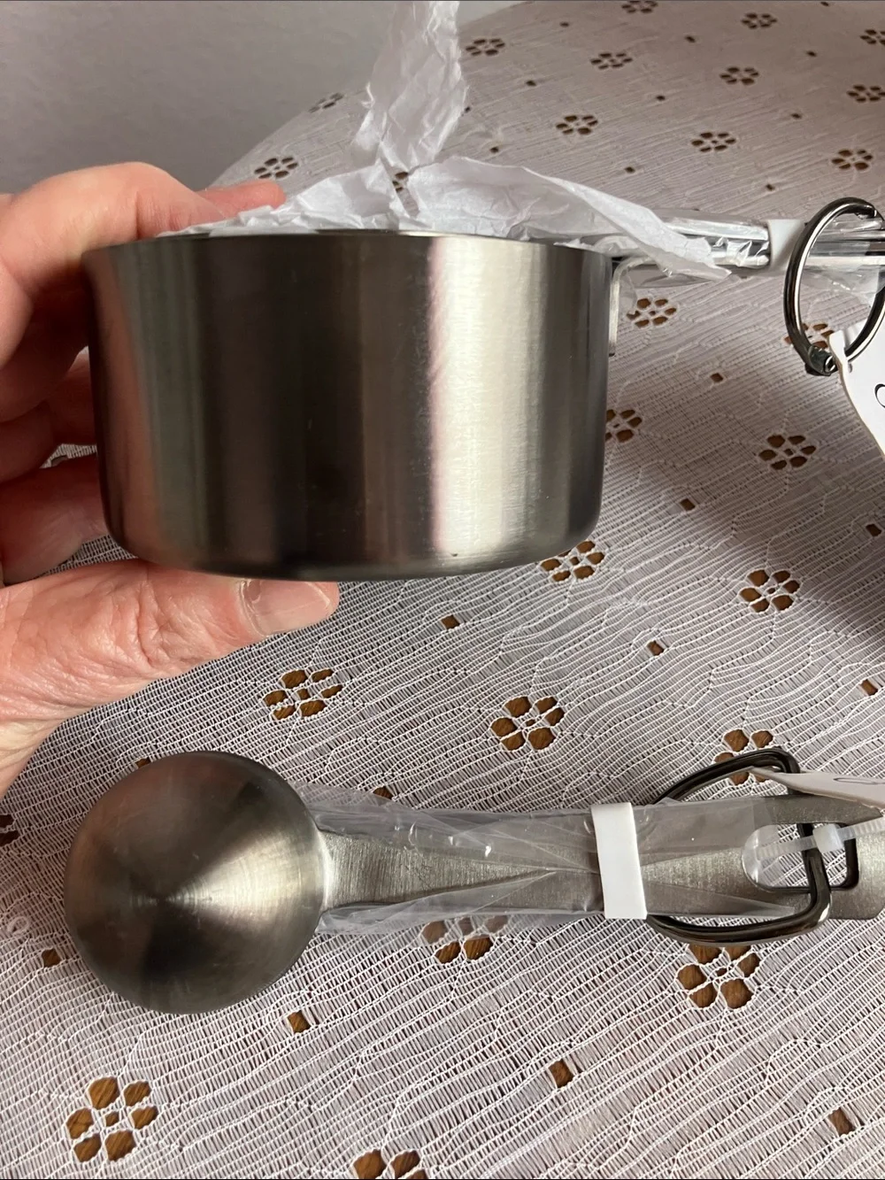 Sur La Table Black & Stainless Measuring Cups and Spoons Set